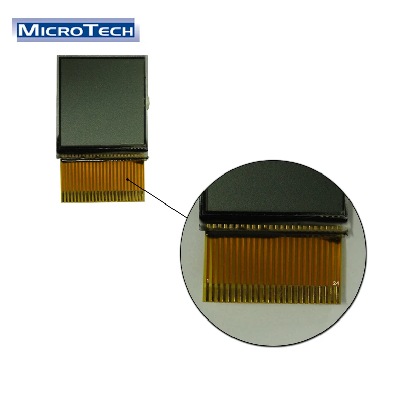 0.8 Pitch Microtech Industrial Application Display 21.0x24.0 Customized Interface and IC 24 Pin Segment LCD Panel