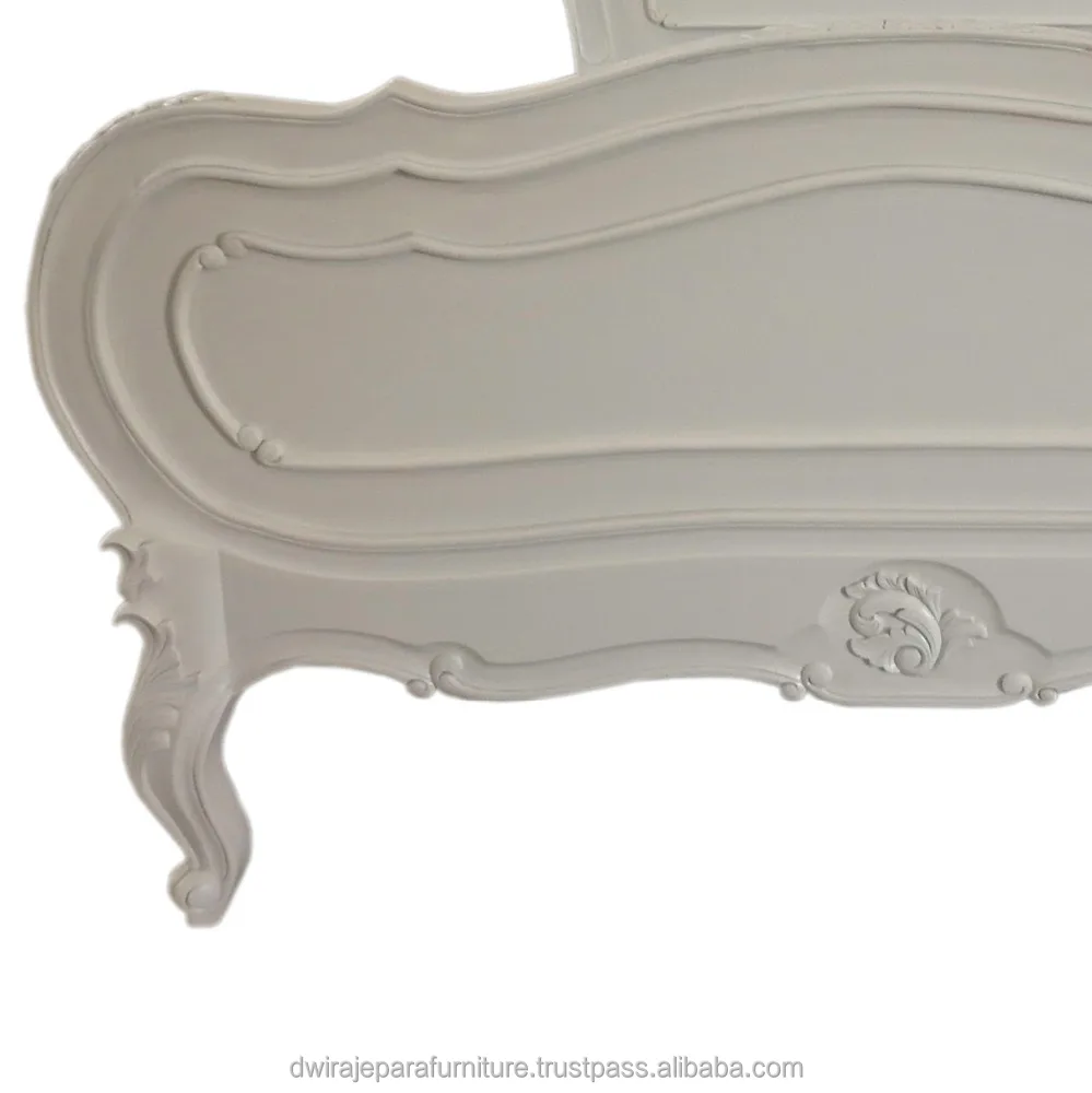 Bedroom Sets Furniture Indonesia - Provencal Louis XV White Luxury French Bed