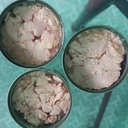 Canned tuna in brine