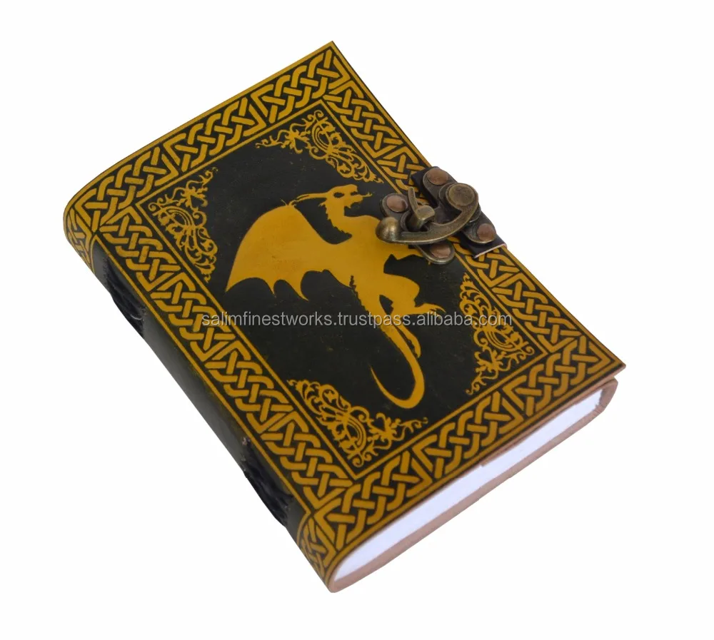 Кельтская ярмарка ручной работы кельтский сидящий Дракон кожаный журнал блокнот дневник цветная книга