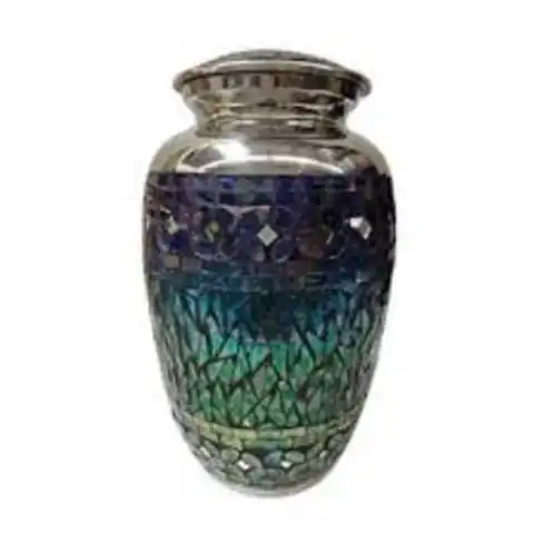 Ash black Dark grey  Metal Brass/Aluminum Adults Human Funeral Ashes Cremation urns American/European Style