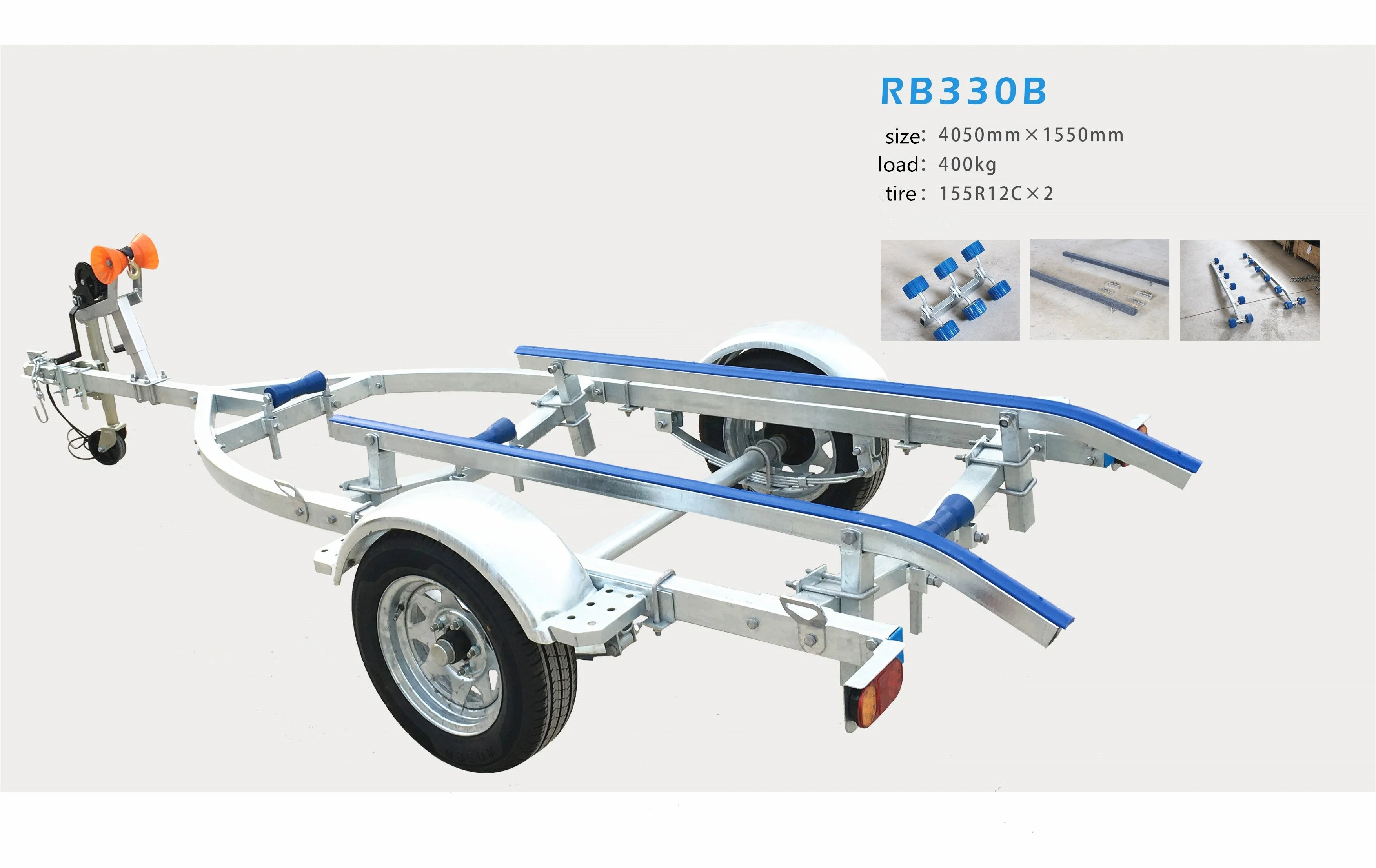 Skid Type 4 Metre Boat Trailer from factory