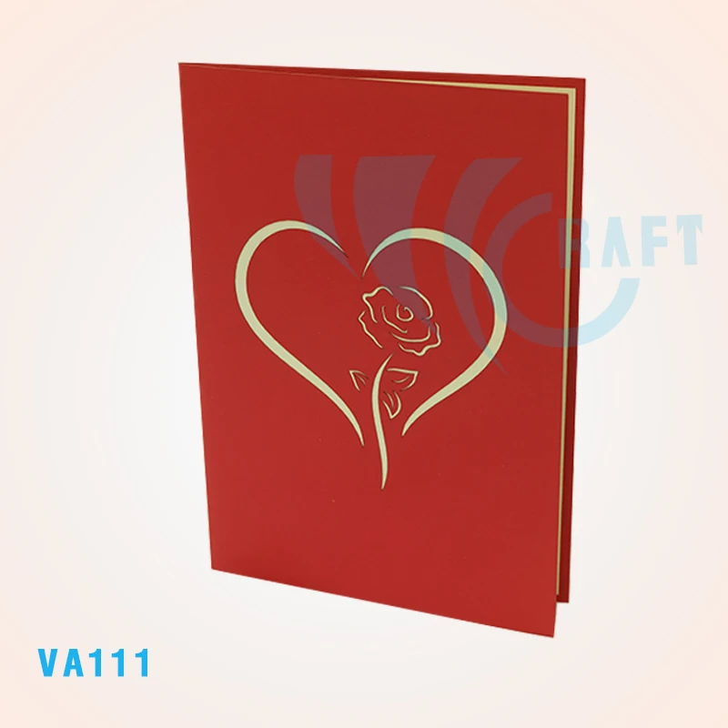 birds under tree 3D pop up greeting card handmade vietnam