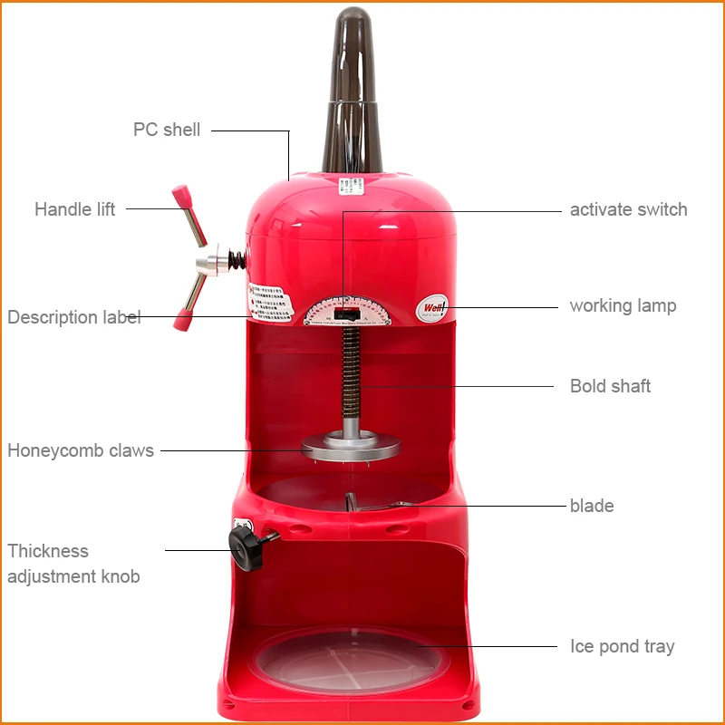 Smoothie Ice Shaving Machine Swan Ice Shaver