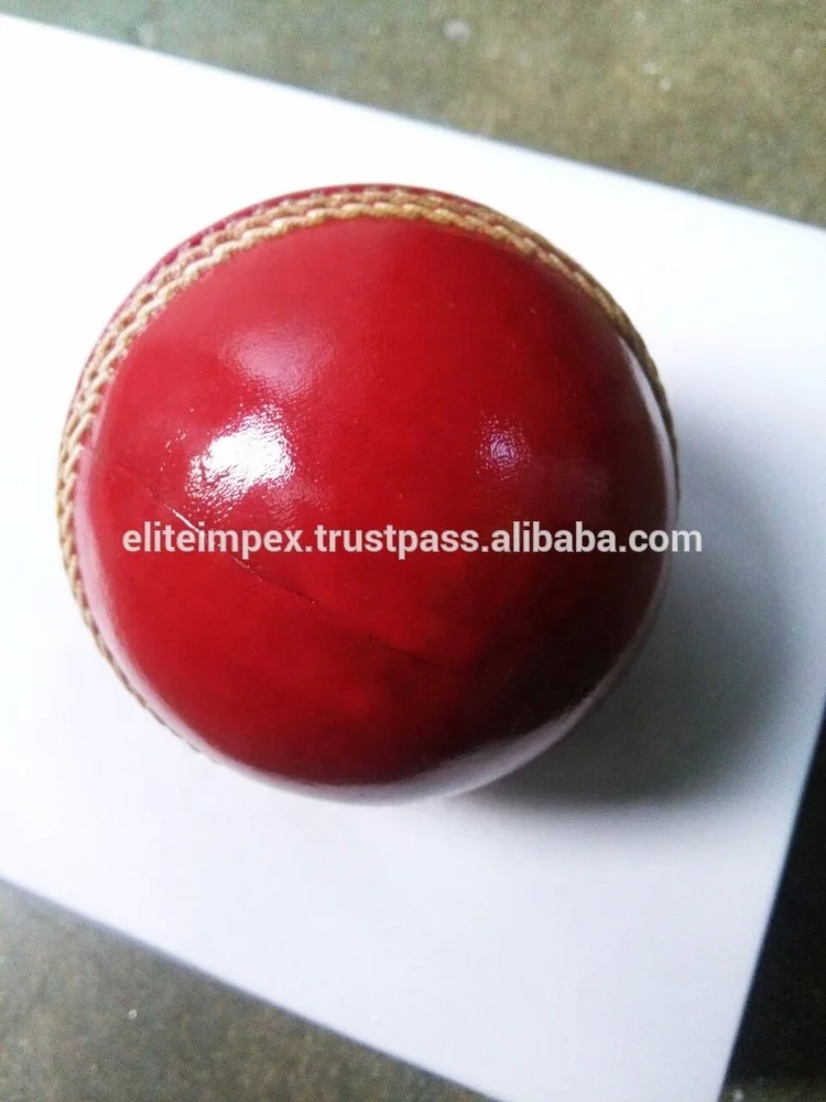 
hand stitched cricket leather ball 