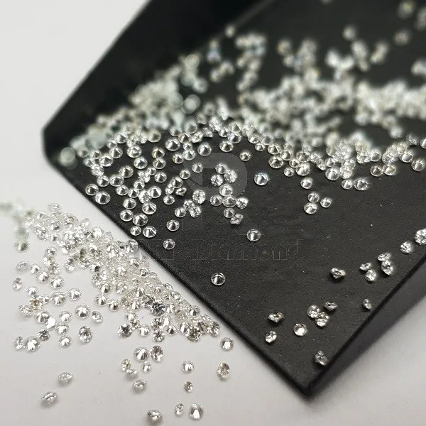 0.7 TO 1.2 MM F G Color VVS Purity Natural Diamond Polished MINUS 2 Loose Melee White Round Cut Diamond At Best Price