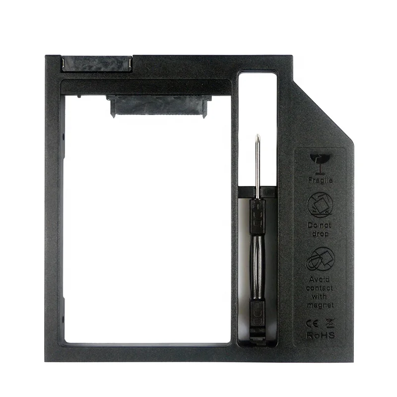 Laptop 2nd HDD SSD Caddy for Laptop with 9.5 mm SATA ODD Bay