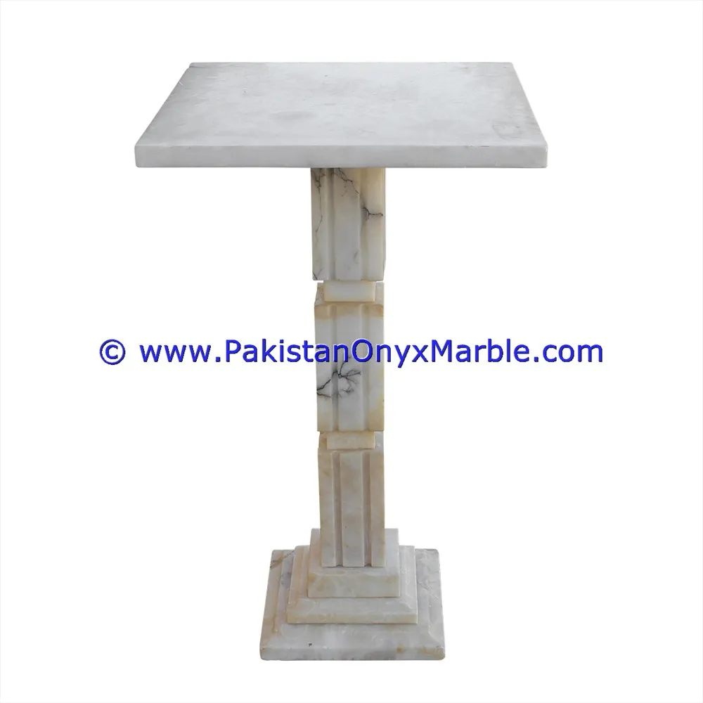 Badal Modern Design Natural Color Gray Marble Pedestals Solid and Hollow Roman Pillars Granite Columns