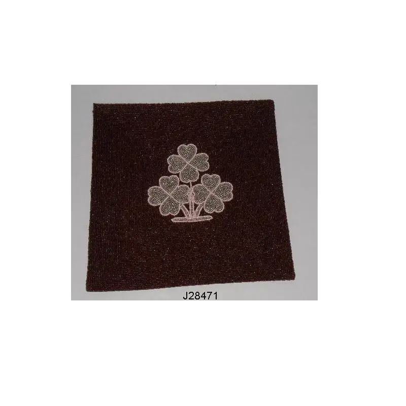 
Square Glass bead place matin brown colour with patterns other colours also available 