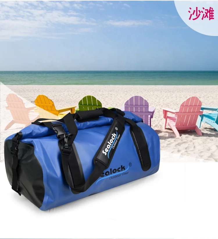 500D PVC 30L 45L 60L Durable Duffel Pack for Water Sports Waterproof Bag