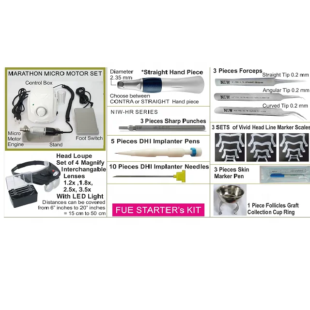 
FUE Hair Transplant Instrument Kit 122 