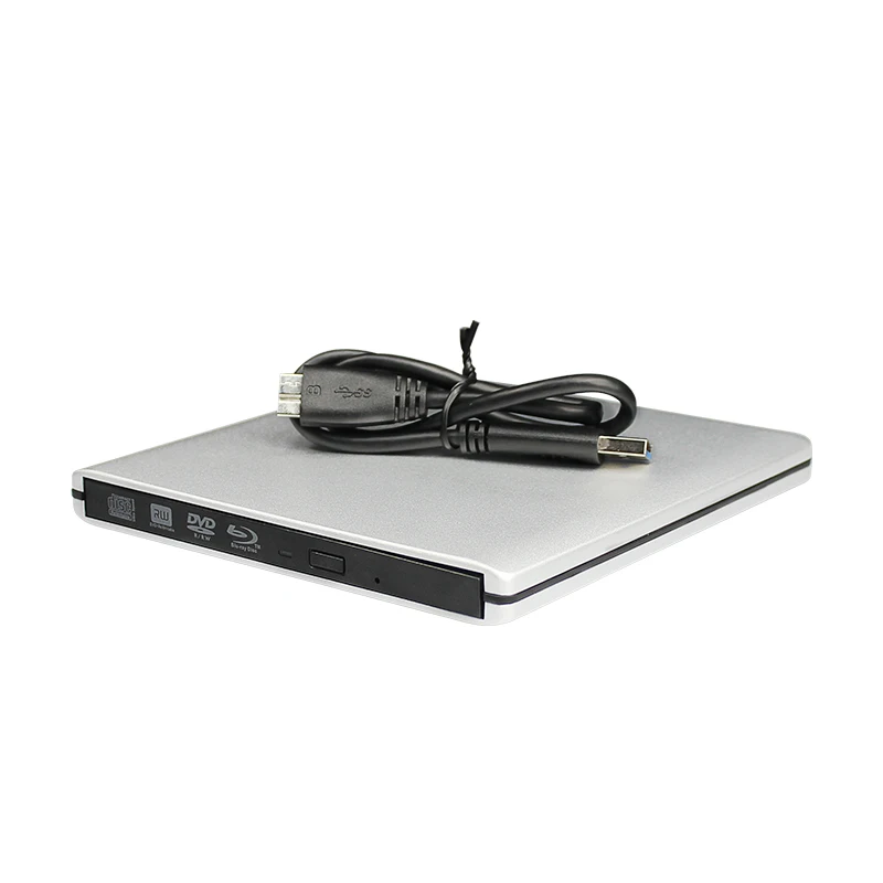 Внешний портативный Blu-Ray комбинированный проигрыватель USB 3,0, привод для записи DVD, CD