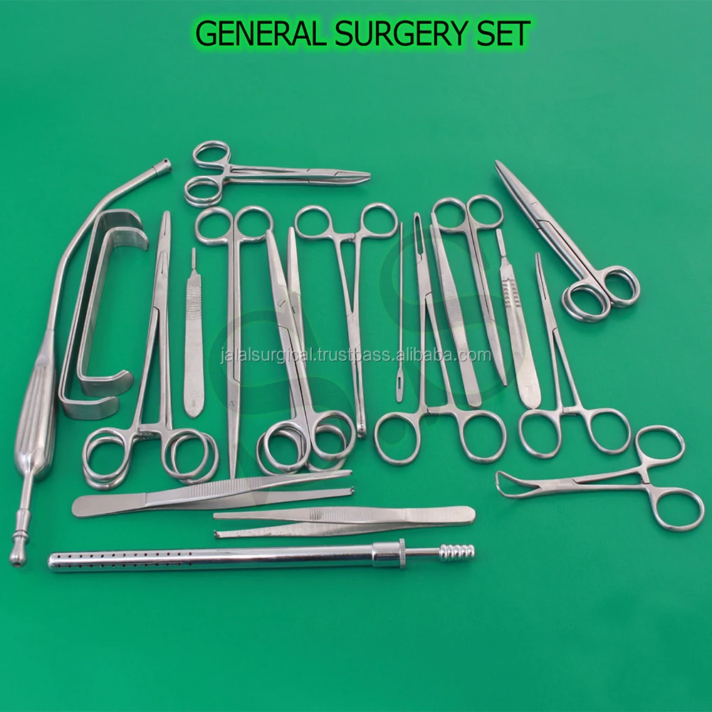 63 Pieces Basic General Surgery Instrument set for Common Surgical Procedures