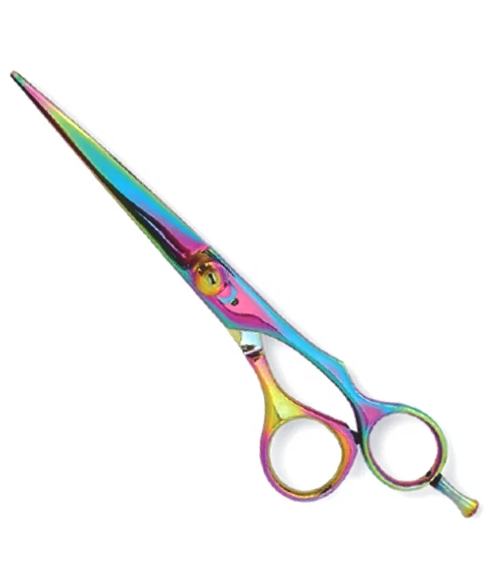 Professional Hair Scissors 6.5 inches Multi Color German Stainless Steel Hair Cutting Scissor for Barber Salon Home Men Women us