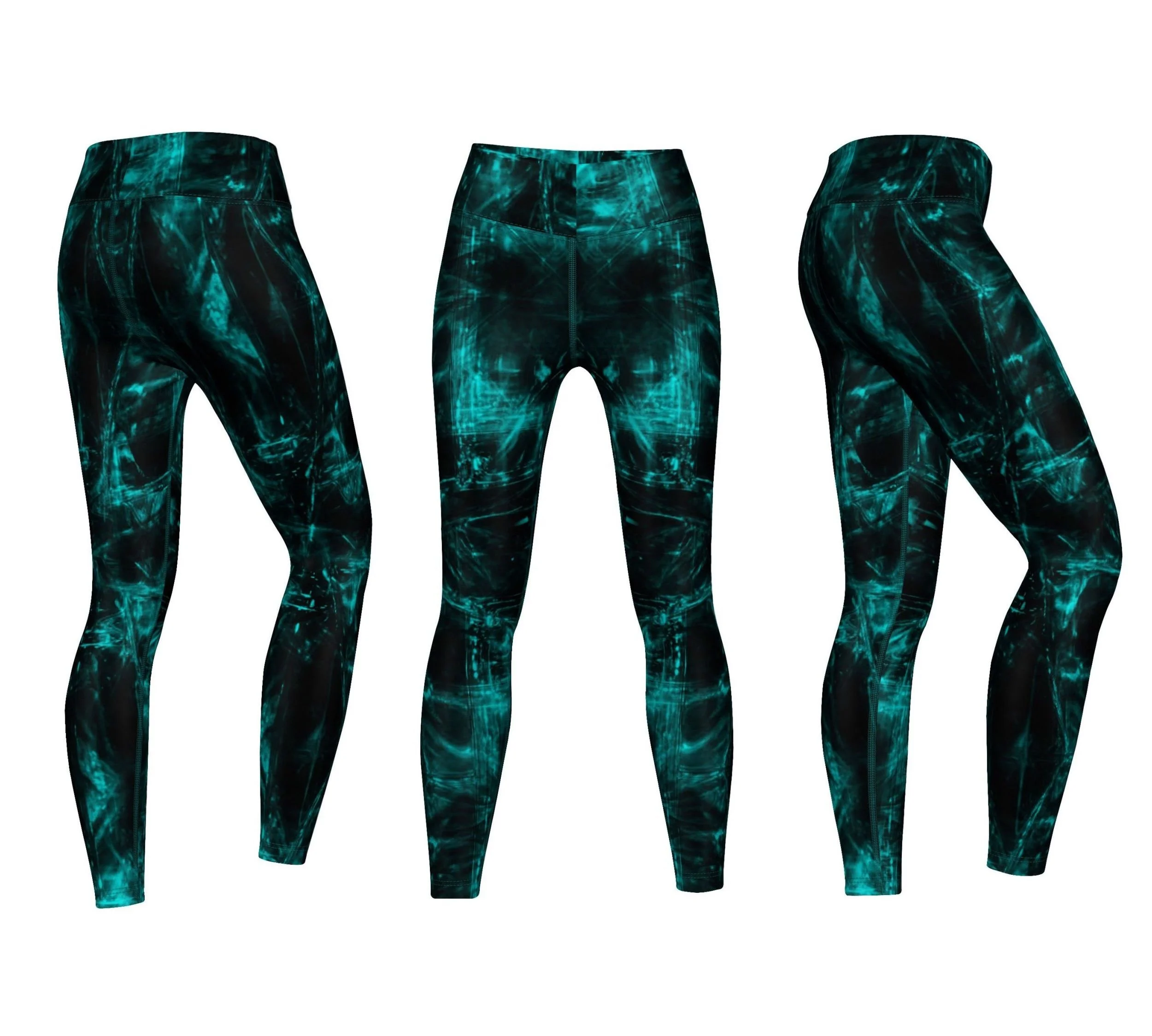 85% Polyester 15% Spandex Sublimated Leggings and Tights Latest Fitness Leggings 4 Way Stretch Women Pants Custom Packing onesie