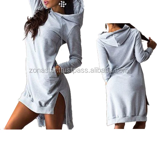 Women Long Line Hoodie Ladies Short Body Hoodie Curved Wholesale OEM Oversized Plain Pullover Half Naked Screen Printed Hoodies