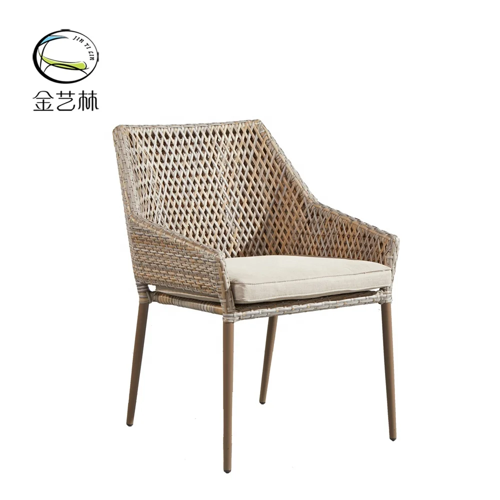 Modern strip artificial wicker garden modern outdoor chair table set