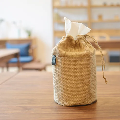 Wholesale hemp /jute drawstring sack gift bag for dog food