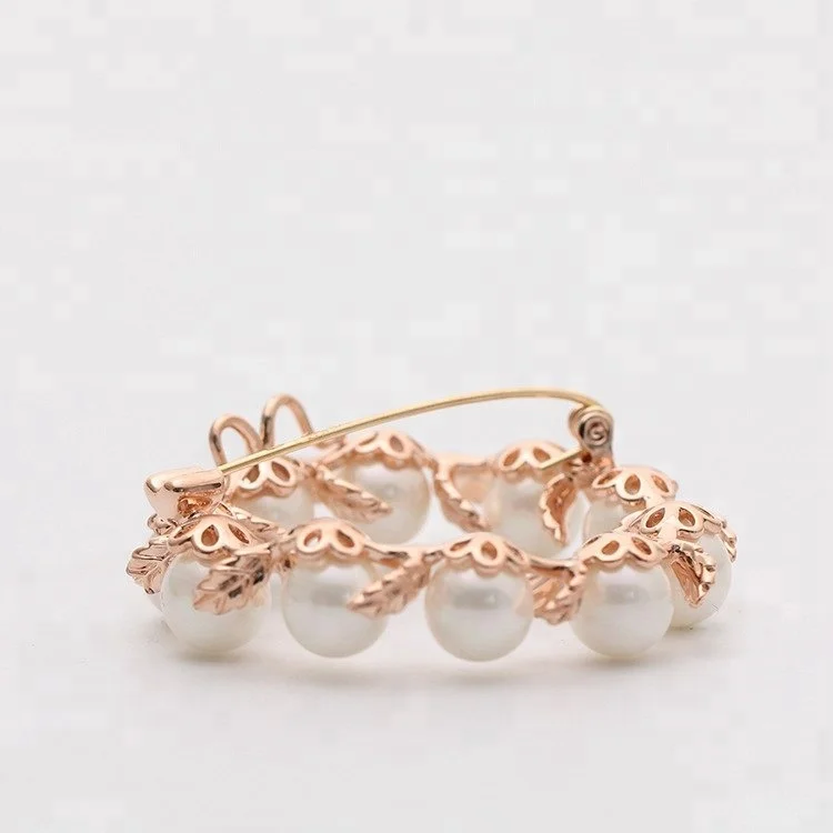 
Hot Sale Circle Ring Brooch Bouquet Bridal Pins for Wedding Invitation 