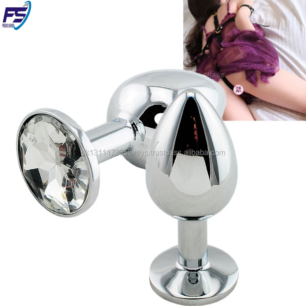Metal Anal For Women Men Anal Butt Plugs Crystal Jewelry Booty Beads Anal Dilator SEX Toys
