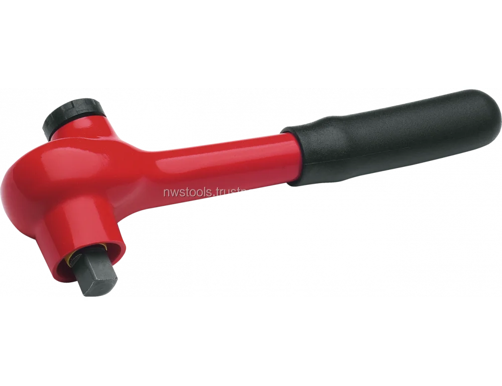 Reversible Ratchet 1000V - With friction locking mechanism on the square