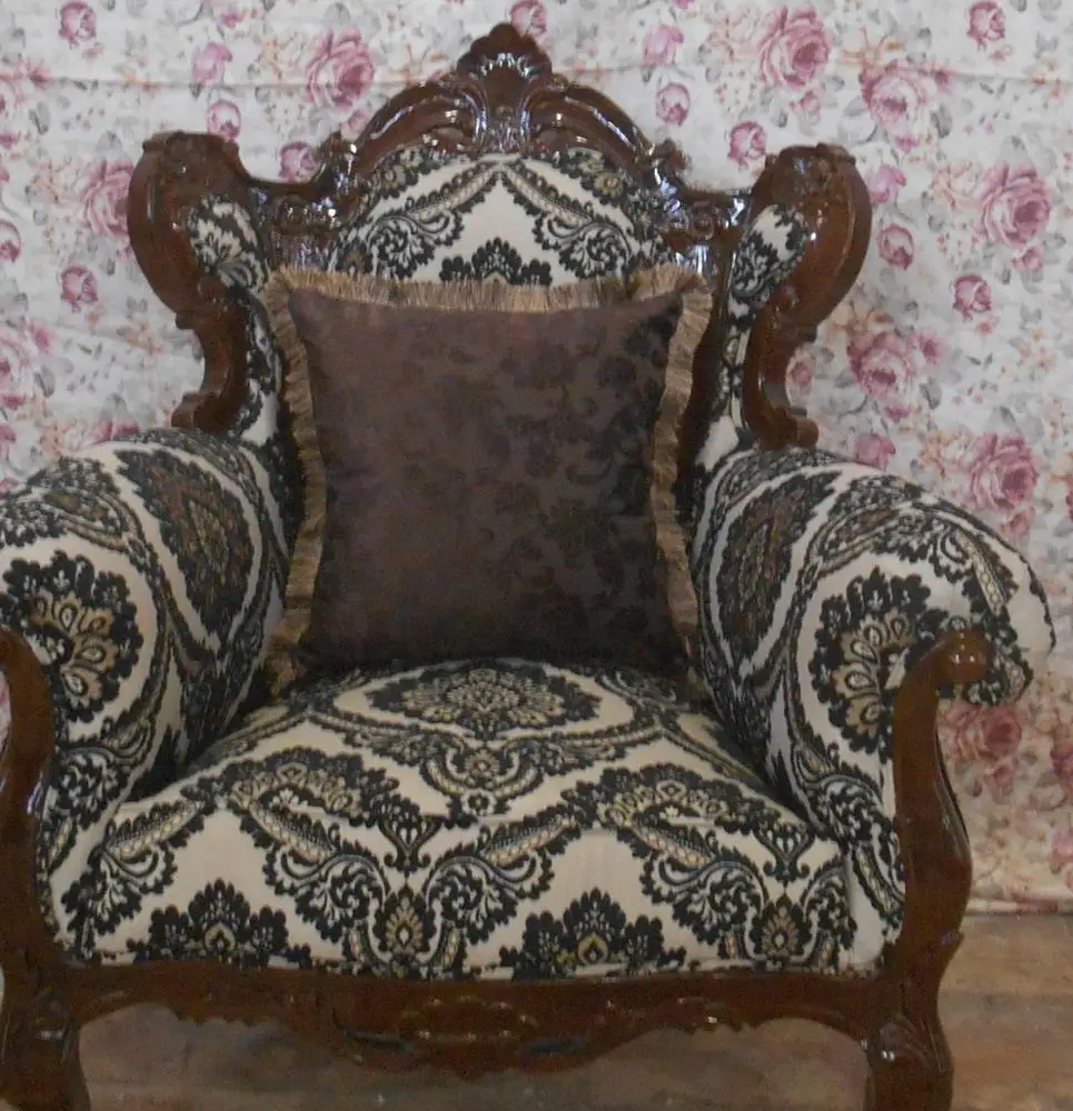 Classic Teak Wood Furniture - Living room set of indonesia furniture teak sofa set