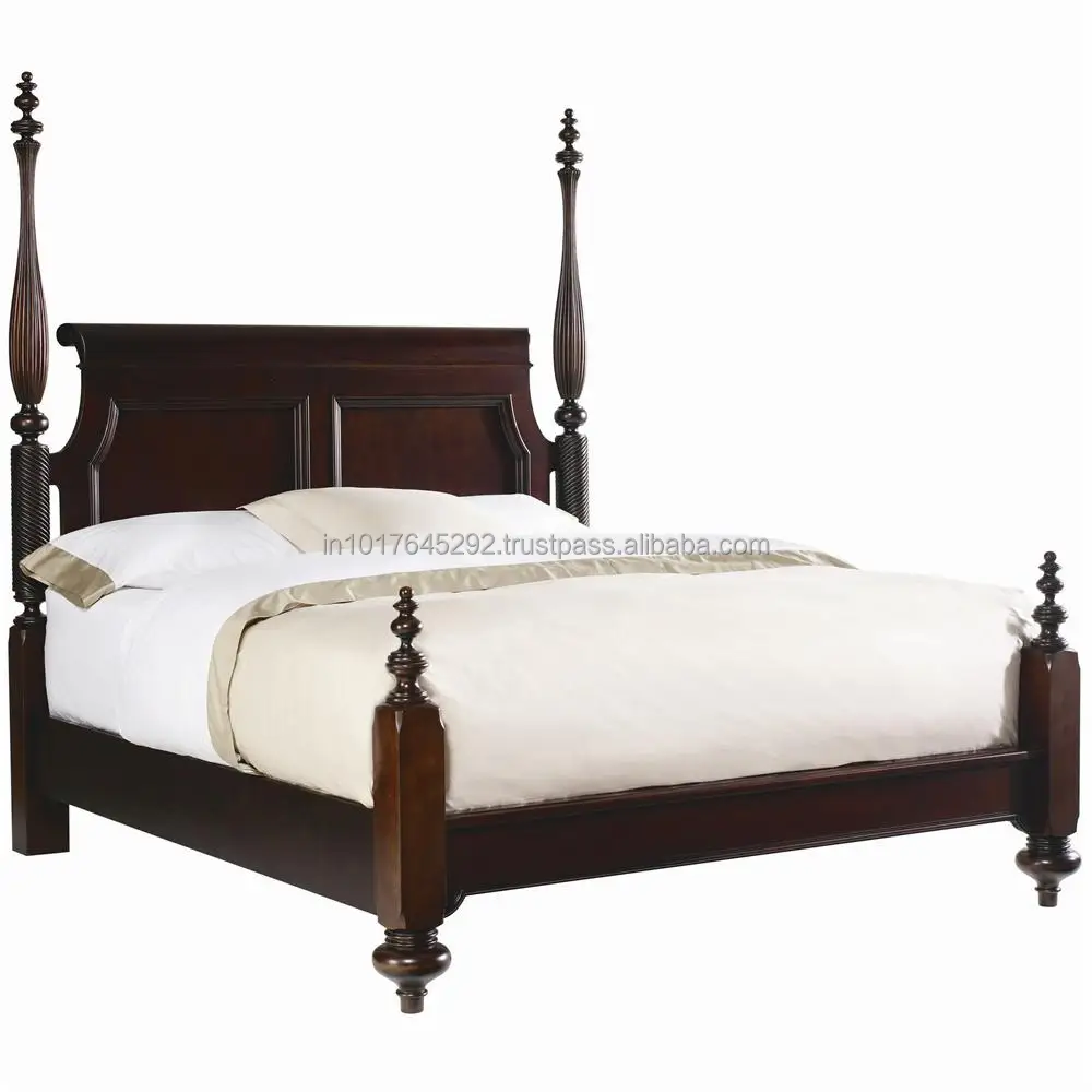 
american style antique style teak solid wood bed 