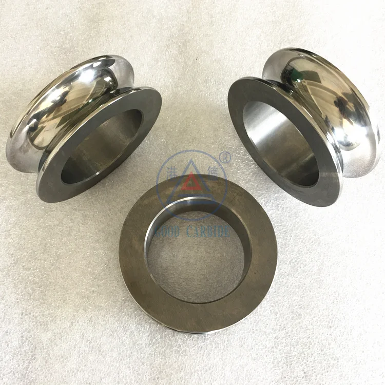 OEM&ODM antiwear tungsten carbide tube bending rolls hard metal rotary forging roller hard alloy wire guide roller
