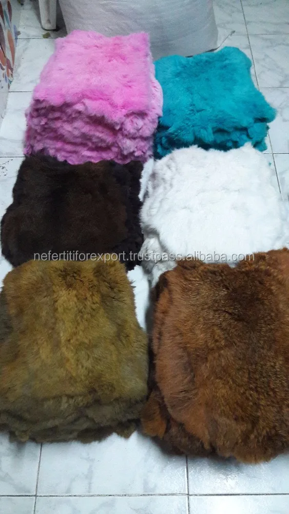 Dyed Rabbit Fur Pelt
