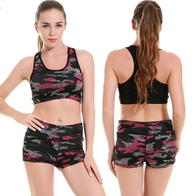 OEM & ODM custom sublimation printing cheer sports bra and shorts