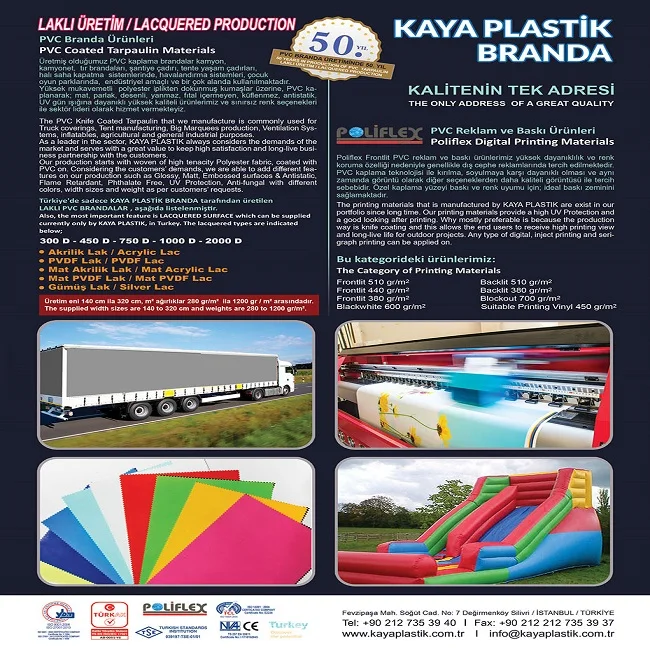 FLAME RETARDNT PVC TARPAULIN