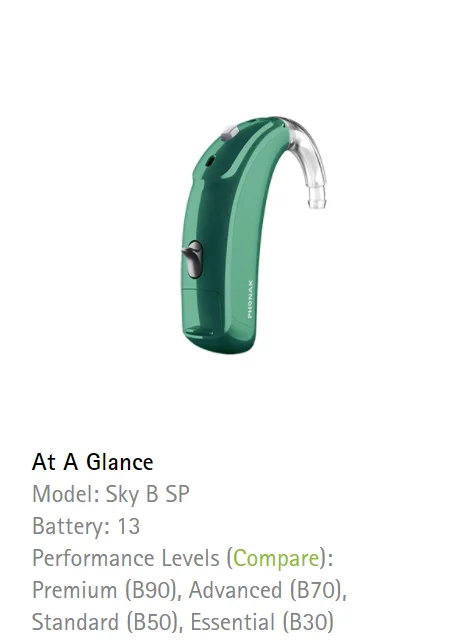 Best Selling Products Hearing Aids phonak sky B 70 SP bte digital programmable for kids pedriatic hearing aids