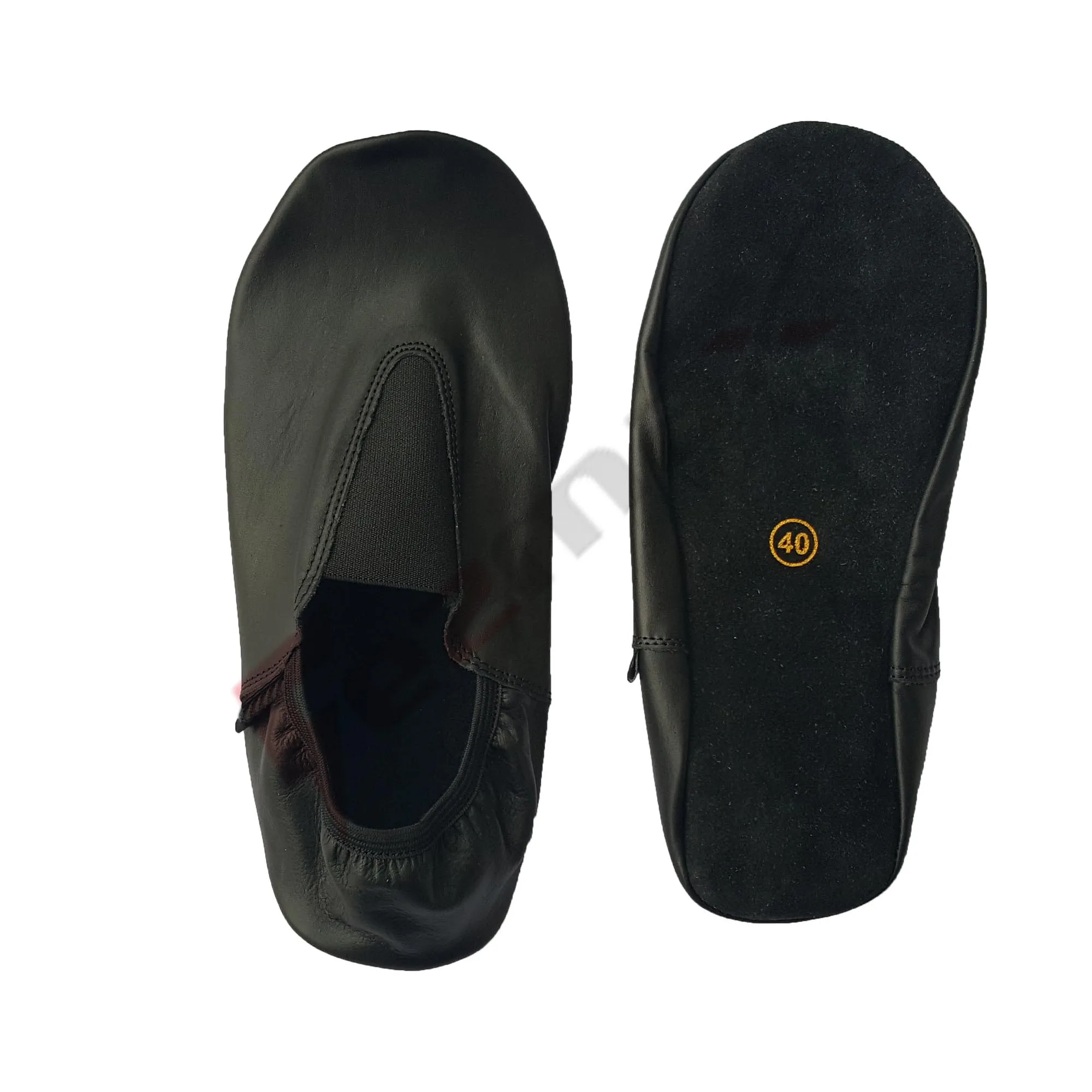 Gymnastic Black Leather Shoes Top Quality For sale