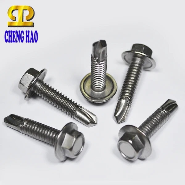 Class 16.4  Stainless Steel Roofing Hex Washer Self Drilling Screws