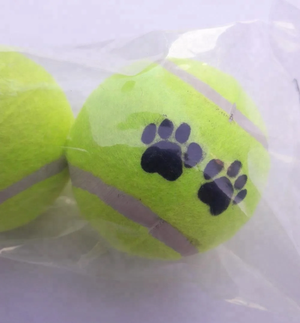 Factory Wholesale Custom Logo Printed Special Pet Tennis ball  Pet toy Custom Logo Tennis Ball