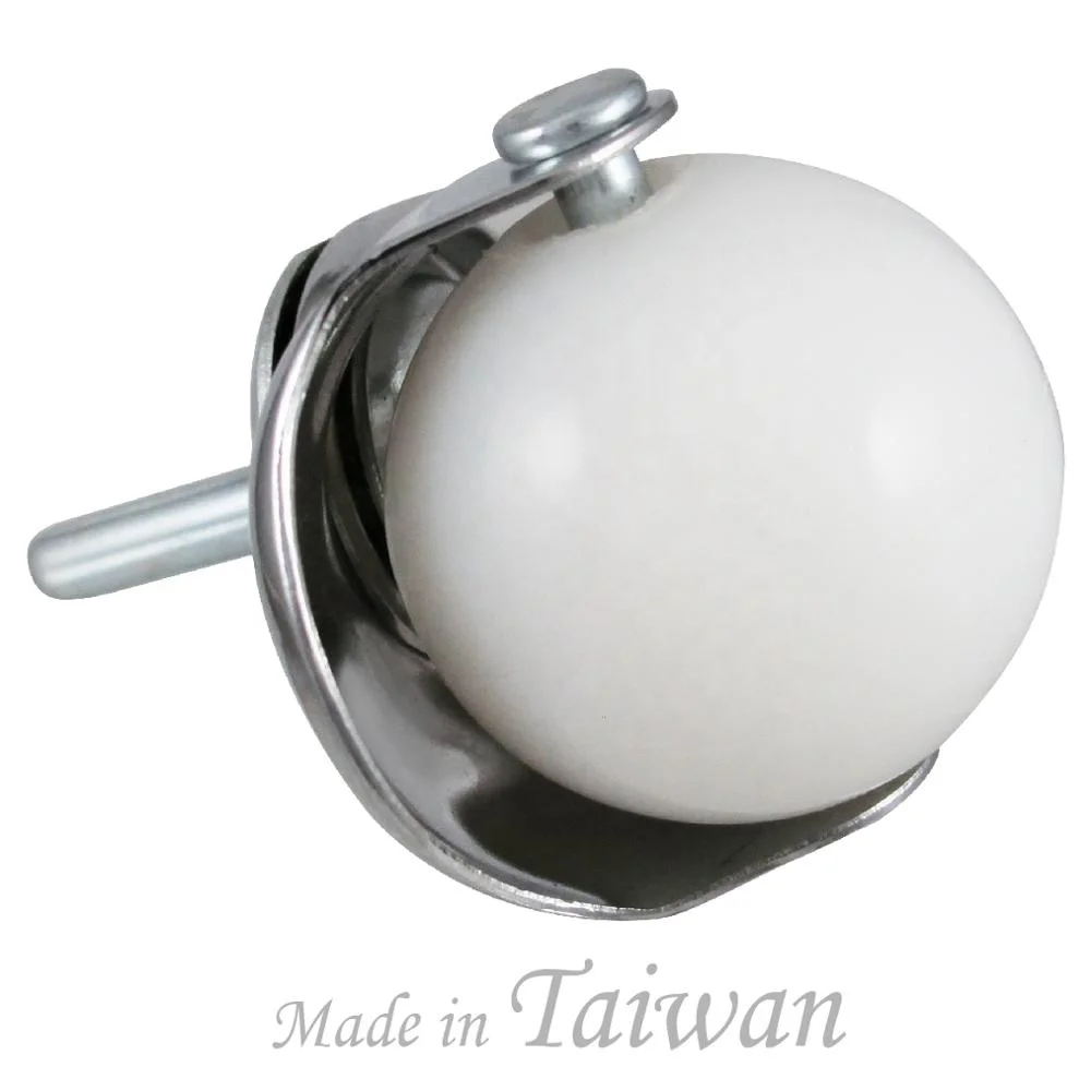 Ролик CCE 40 мм, белый пластиковый шар, ролик для мебели M6 Stem