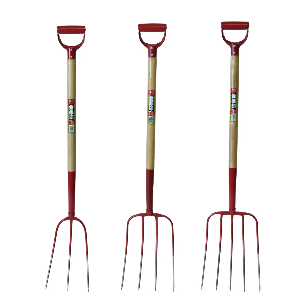 
Elephant carbon steel wooden handle forks agricultural tools for sale 