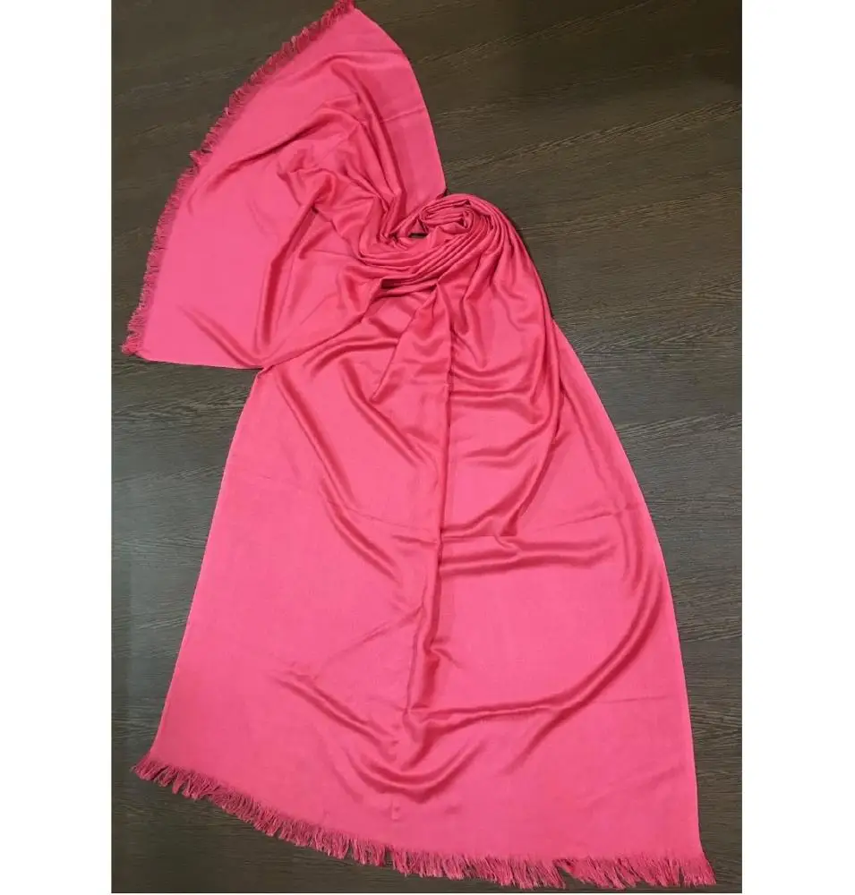 Women Girls Daily Wear Casual Stoles Top Selling Made In India Luxury Bamboo Organic Viscose Plain Pashmina Shawl Scarf