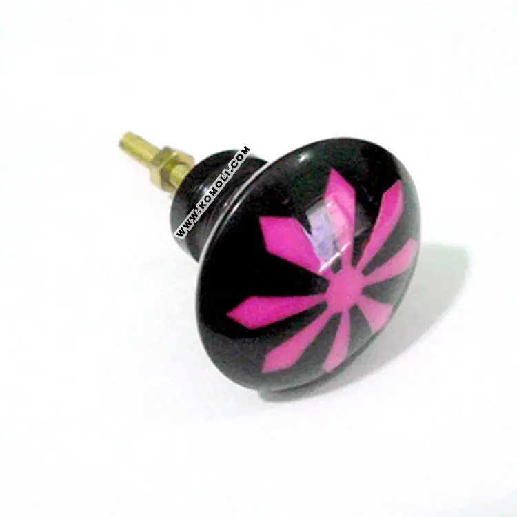 Wholesale Custom Design Blue Abstract Acrylic Resin Plastic Drawer Furniture Door Handle Knobs