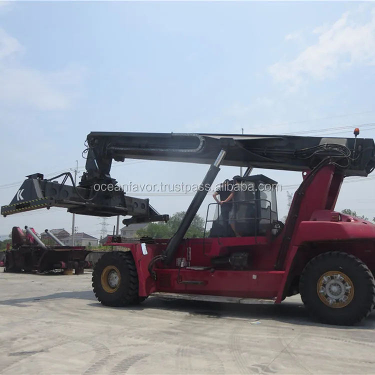 Cheap used Kalmar DRD 450 45ton reachstacker on sale in Shanghai