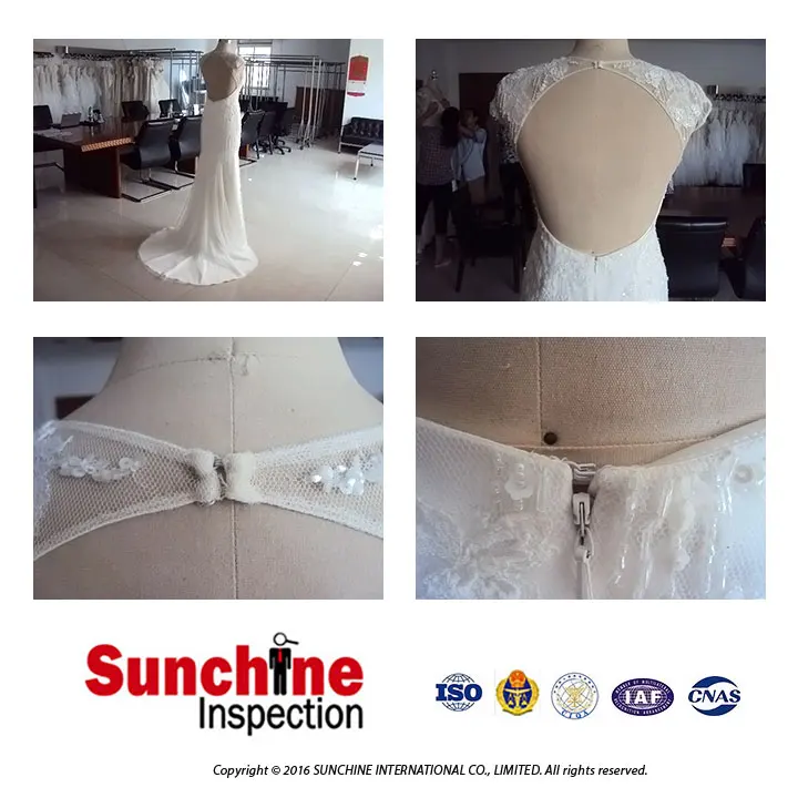 
Bridal Gown Pre-Shipment Inspection Service in Suzhou /Garment Quality Control & Testing Services in Jiangsu 
