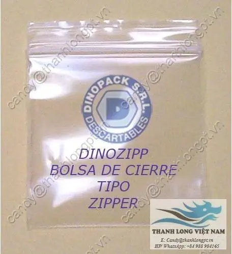 LDPE Plastic Custom printed zipper bags Vietnam