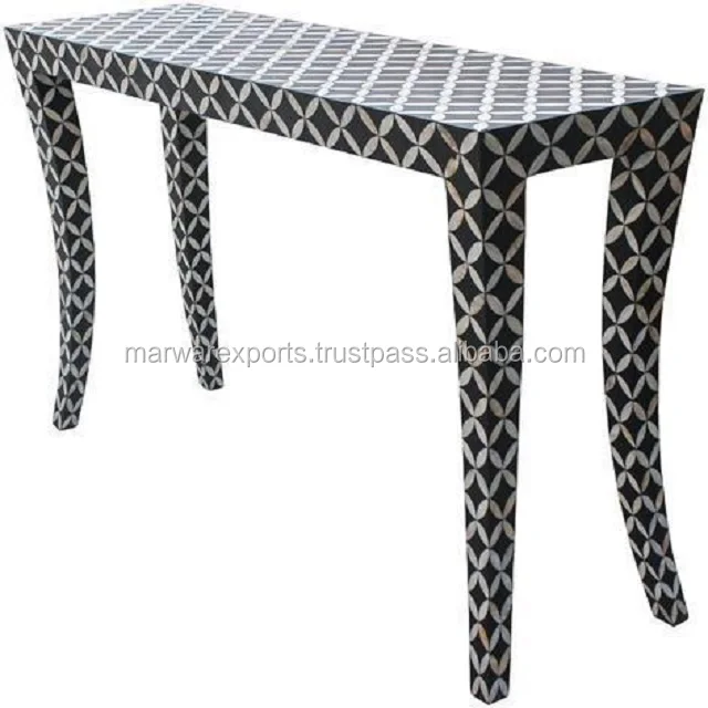Modern Luxury Design bone inlay console table
