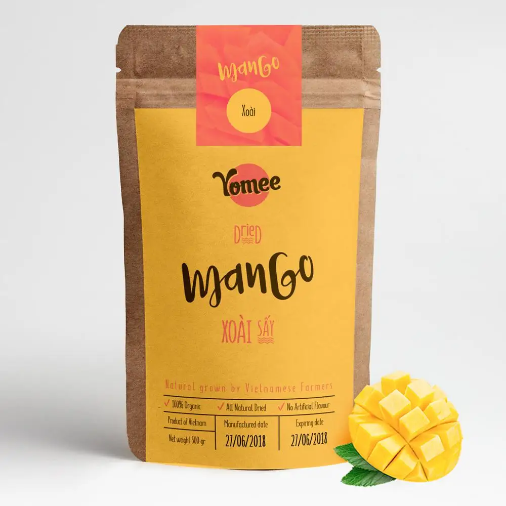 
Yomee Dried Mango Fruit Paper Pack 100gram Delicate tropical flavor 