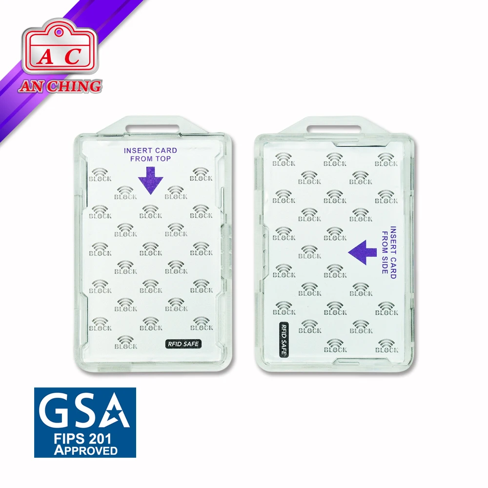 Vertical Type Personal RFID Blocking Name Card Holders