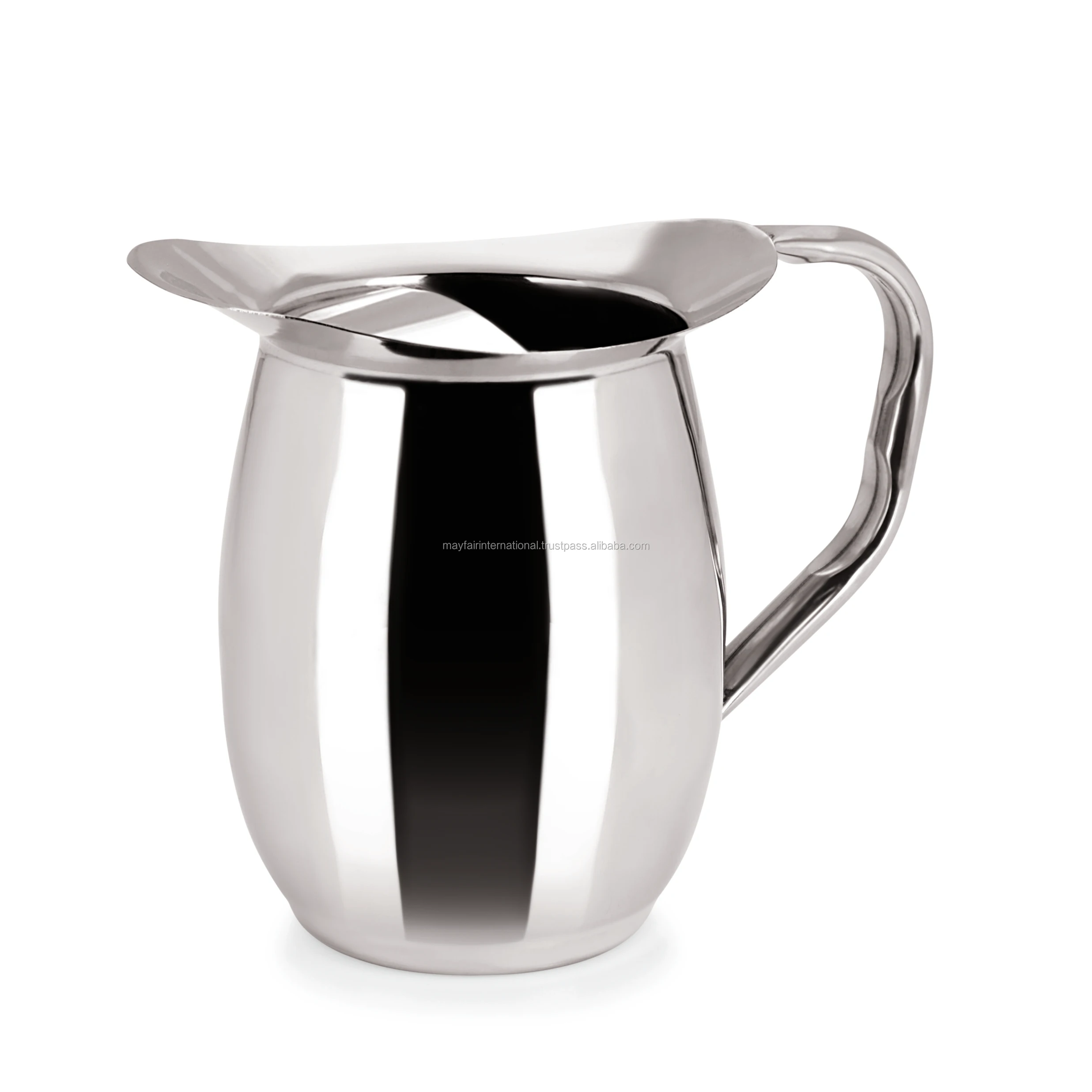 Hot Selling Wholesale Cheap Price Stainless Steel Bell Round Shape Water Juice Milk Beverages Serving Pitcher Jug