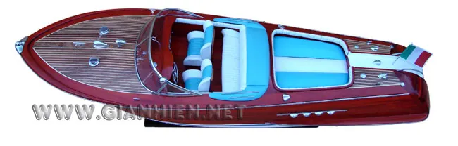 RIVA AQUARAMA WOODEN HANDMADE SPEED BOAT - WOODEN CRAFT