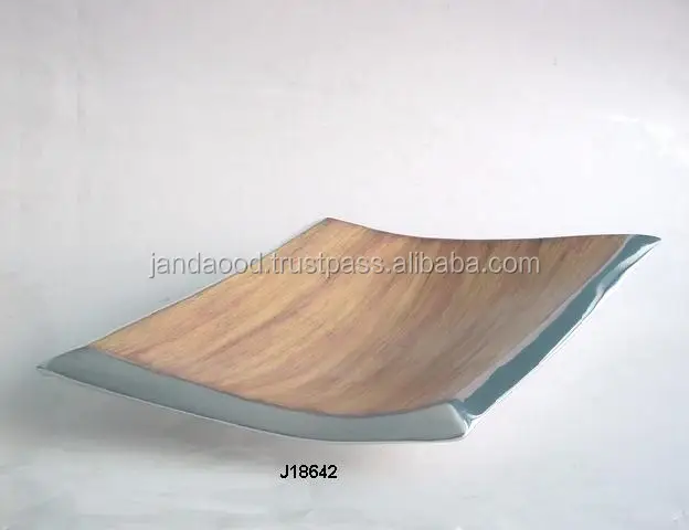 
Food safe enamel like wood on Cast Aluminium Enamel Bowl 