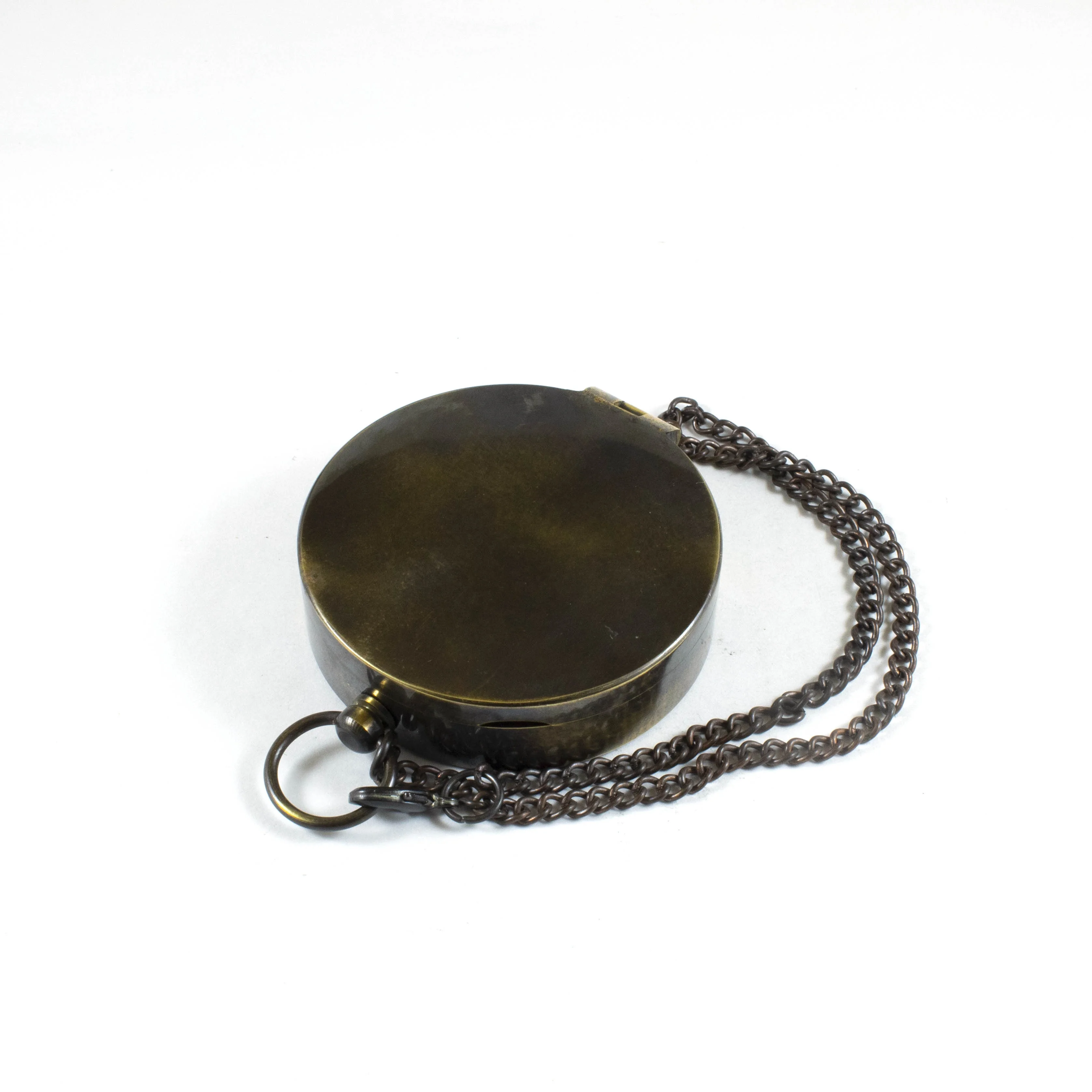 brass push button pocket compass silver directional personalised poem marine for anniversary gift birthday with leather case