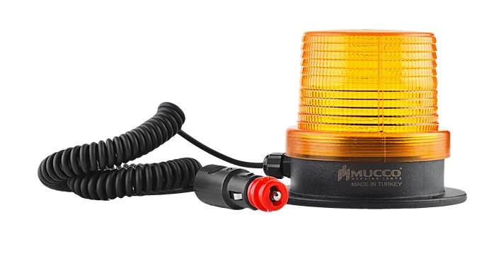 Magnetic Base  Strobing Light Amber Red Blue Green Lens Led Strobe Beacon Lights for towing cranes forklifts